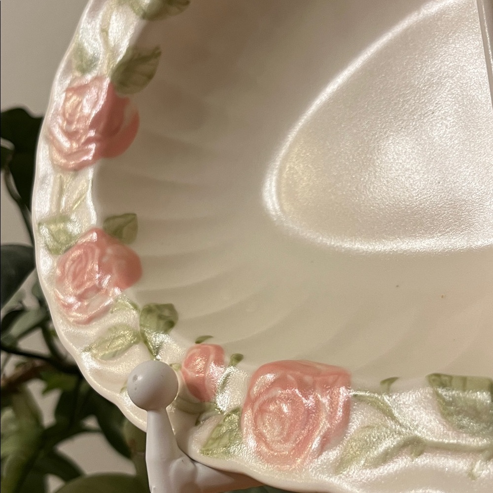 Metlox Vintage 1960’s Poppytrail Vernon Rose Pink Oval Divided Vegetable Dish - Picture 2 of 7